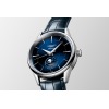 Montre Longines Flagship Heritage Auto Cadran Bleu Bracelet Cuir Bleu