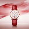 Montre Mido Baroncelli Lady Necklace Bracelet Cuir Rouge