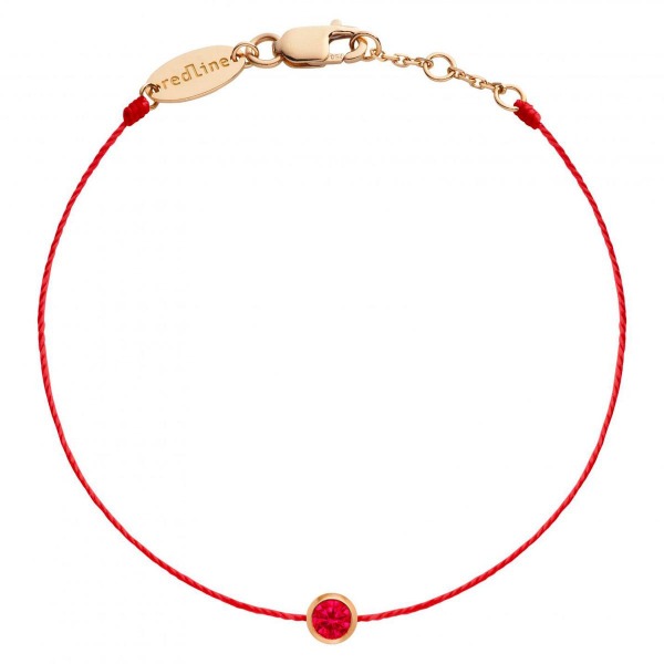 Bracelet Redline Pure Rubis Or Rose Fil Rouge