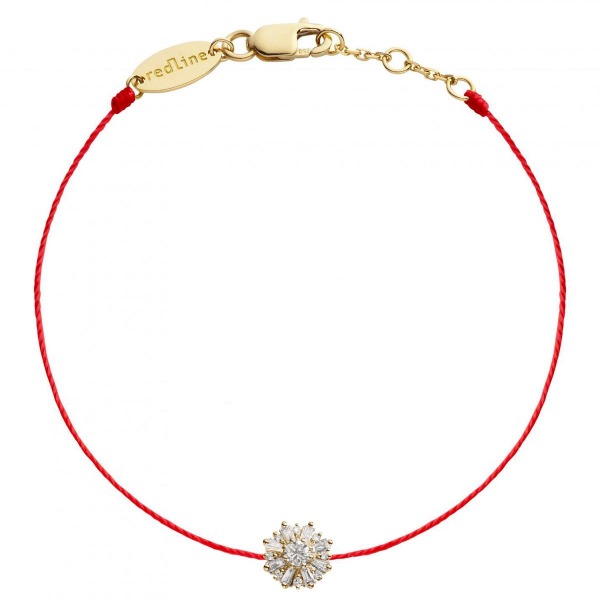 Bracelet Redline Sol Soleil Or Jaune Fil Rouge