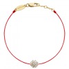 Bracelet Redline Sol Soleil Or Jaune Fil Rouge