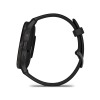 Montre Garmin Venu 3 Gray bracelet silicone noir