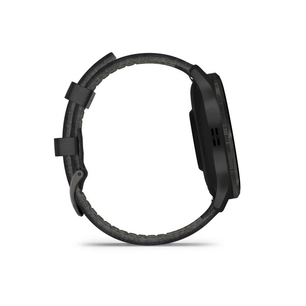 Montre Garmin Venu 3 Black bracelet cuir noir