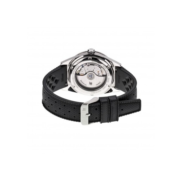 Montre LIP Nautic 3 Cadran Noir Bracelet Caoutchouc Noir