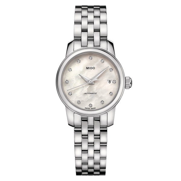 Montre Mido Baroncelli Lady Twenty Five Auto Cadran Nacre Bracelet Acier 25MM