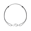 Bracelet Dinh Van Cordon Menottes R10 Or Blanc & Diamants