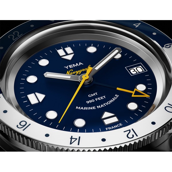 Montre Yema NAVYGRAF Marine Nationale GMT