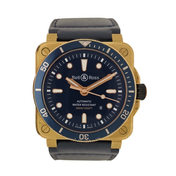 Montre Occasion BELL & ROSS BR 03-92 Diver Blue Bronze