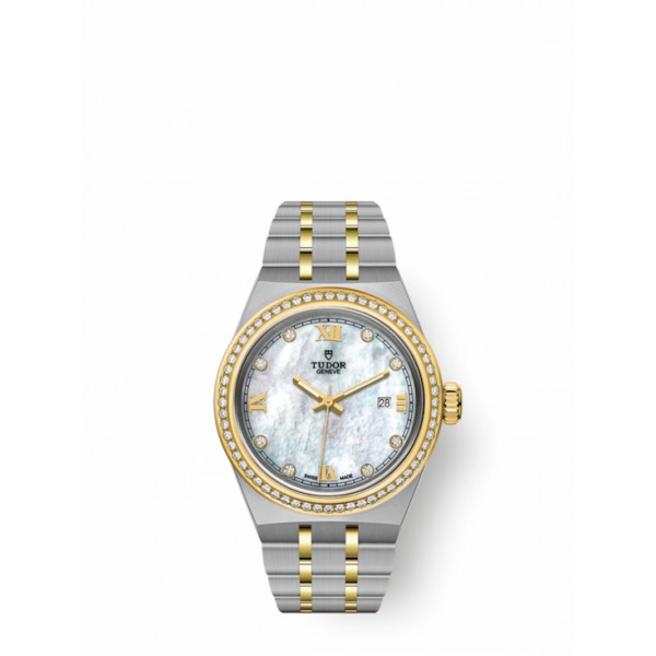 MONTRE FEMME TUDOR ROYAL BRACELET OR & ACIER