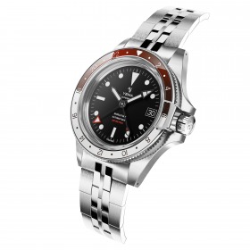 Montre Yema SUPERMAN 500 GMT 39mm Bracelet Acier