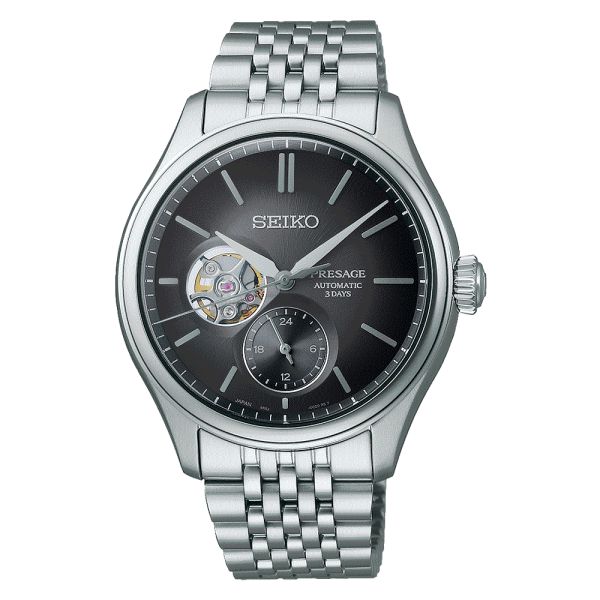 Montre Seiko Presage Automatique Coeur Ouvert 3 Aiguilles