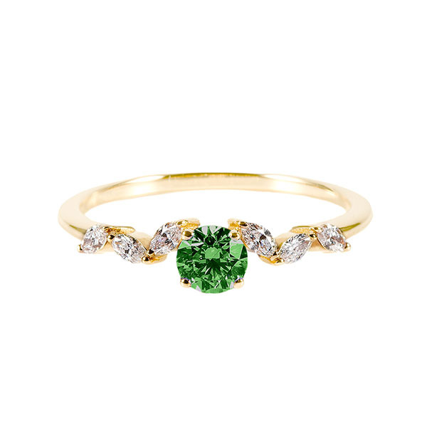 Bague La Marquisette Alix Tourmaline Verte Or Jaune