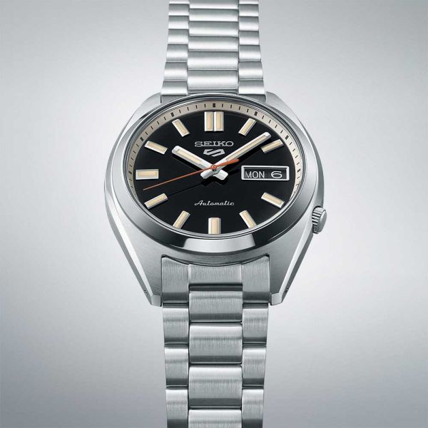 Montre Seiko 5 Automatique 3 Aiguilles Cadran Noir