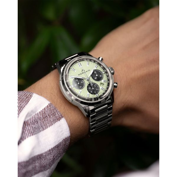 Montre Norqain Freedom 60 Chrono Cadran Galbé Vert Pistache