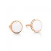 Boucles d'Oreilles Ginette NY Ever Agate Disc Studs