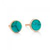 Boucles d'Oreilles Ginette NY Ever Turquoise Disc Studs