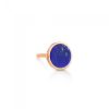 Boucle d'Oreille Ginette NY Solo Ever Lapis Disc Studs