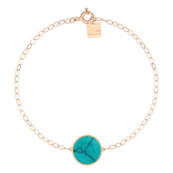 Bracelet Ginette NY Ever Turquoise Disc Bracelet