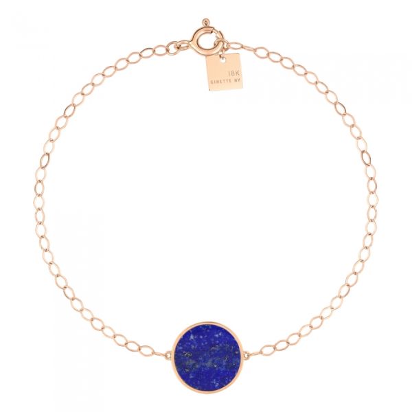 Bracelet Ginette NY Ever Lapis Disc Bracelet