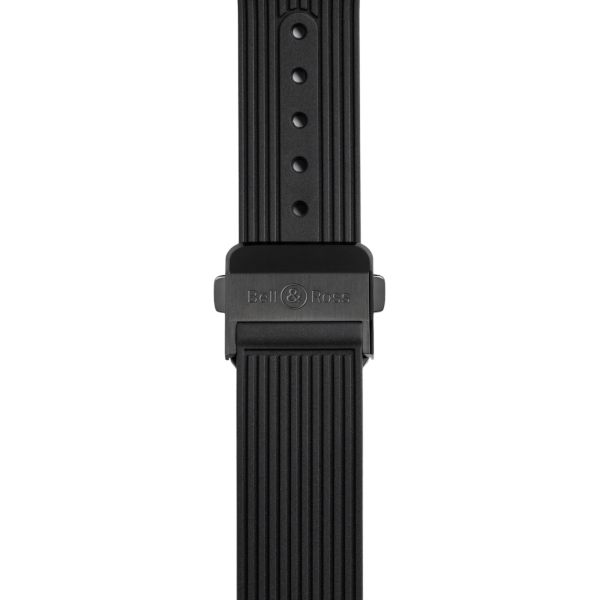 Montre BELL & ROSS BR05 Skeleton Black Ceramic Bracelet Caoutchouc