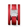 Montre Longines Mini DolceVita Bracelet Cuir Rouge