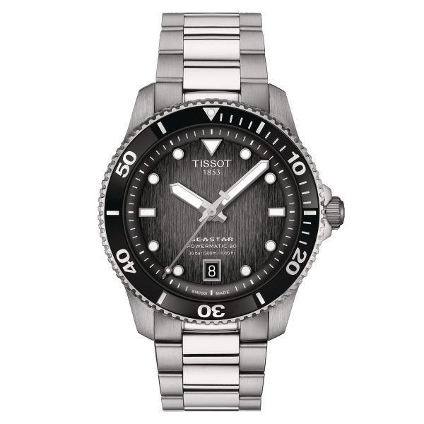 Montre Tissot Seastar 1000 Powermatic 80 Cadran Noir Bracelet Acier