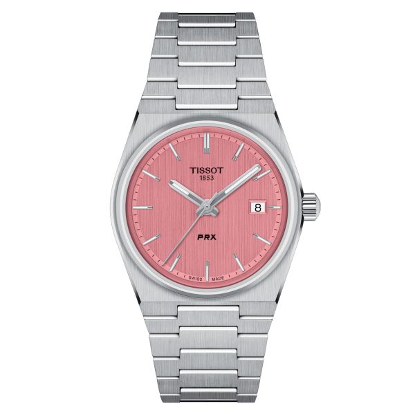 Montre Tissot PRX 35mm Cadran Rose Bracelet Acier inoxydable