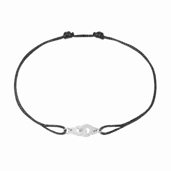 Bracelet Dinh Van Menottes R6,5 cordon or blanc