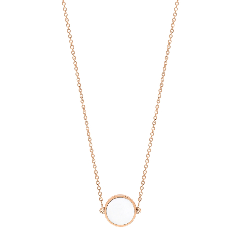 Collier Ginette NY Mini Ever Agate Disc Necklace