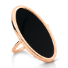 Bague Ginette NY Ellipse Onyx Ring