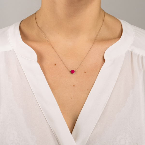 Collier Ginette NY Mini Ever Corail Disc Necklace