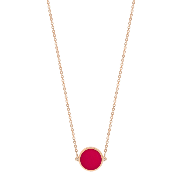 Collier Ginette NY Mini Ever Corail Disc Necklace