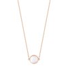 Collier Ginette NY Mini Ever Nacre rose Disc Necklace