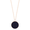 Collier Ginette NY Jumbo Ever Blue Sandstone Disc On Chain