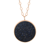 Collier Ginette NY Jumbo Ever Blue Sandstone Disc On Chain