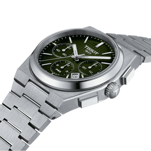 Montre Tissot PRX Automatic Chronograph Cadran Vert Dégradé