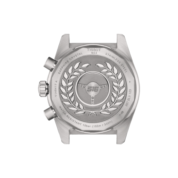 Montre Tissot PR 516 Chronograph Quartz Cadran Noir Bracelet Acier PVD