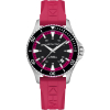 Montre Hamilton Khaki Navy Scuba Auto Bracelet Caoutchouc Rouge