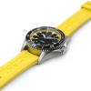 Montre Hamilton Khaki Navy Scuba Auto Bracelet Caoutchouc Jaune