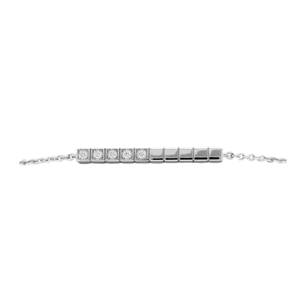 Bracelet Occasion Chopard Ice Cube Or Blanc 10 Diamants