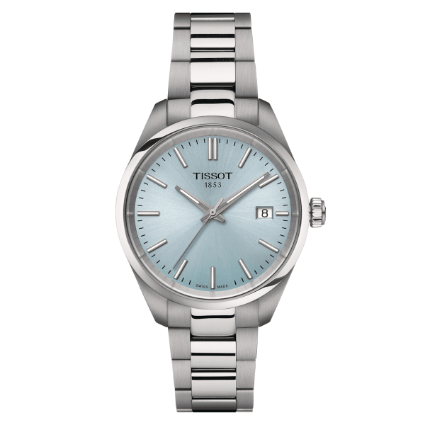 Montre Tissot PR 100 Lady Small Cadran Turquoise Bracelet Acier