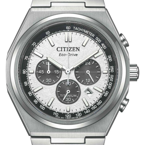 Montre CITIZEN Super Titanium Chrono Cadran gris CA4610-85A