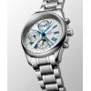 Montre Longines Master Collection Chrono Cadran Argent Aiguilles Bleues