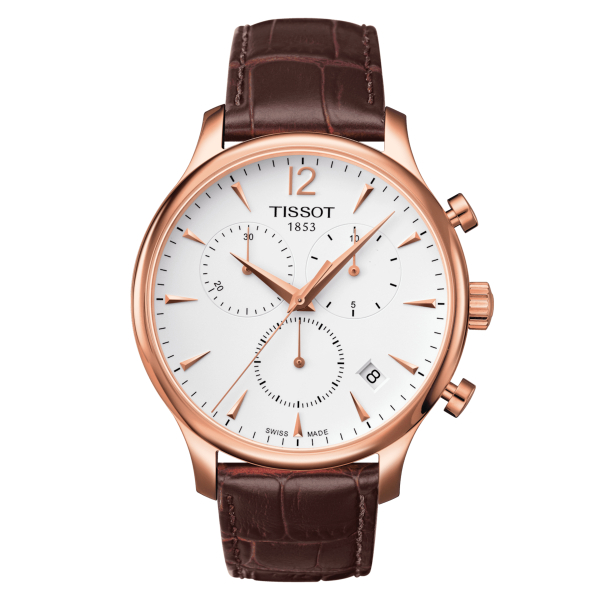 Montre Tissot Tradition PVD Or Rose Cadran Blanc