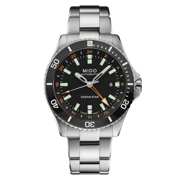 Montre Mido Ocean Star GMT Cadran Noir Bracelet Acier