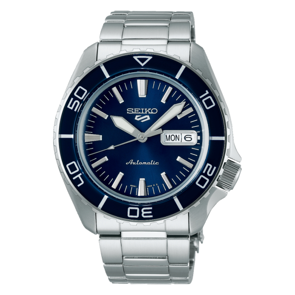 Montre Seiko 5 Automatique SRPK97K1 Cadran Bleu Bracelet Acier