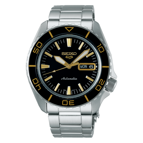 Montre Seiko 5 Automatique SRPK99K1 Cadran Noir Bracelet Acier