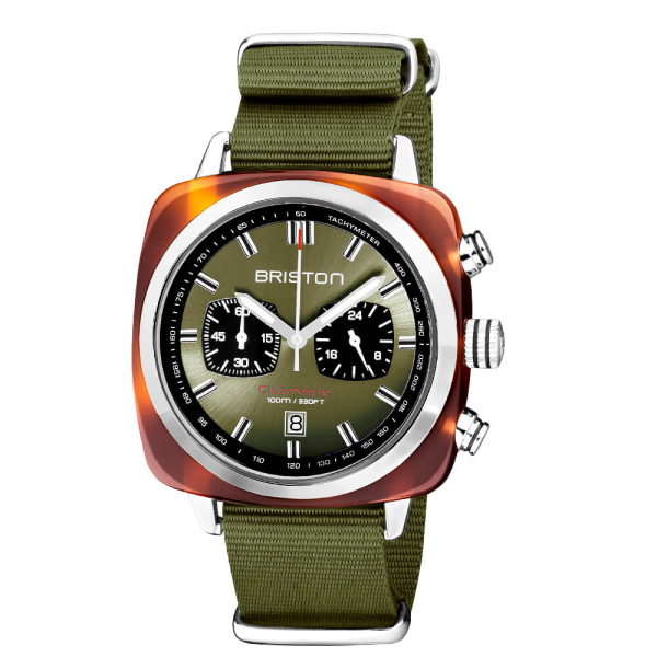 Montre Briston Clubmaster Sport Acétate Vert Olive