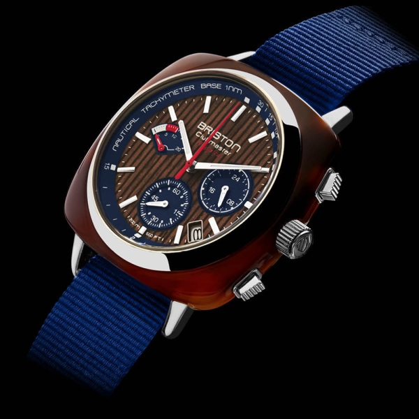 Montre Briston Clubmaster Regatta Cadran Noyer Bracelet Nato