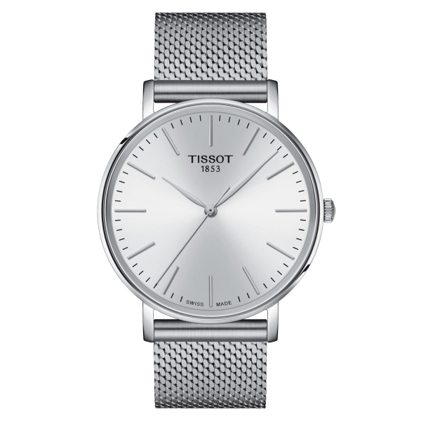 Montre Tissot Everytime 40mm Cadran Argent Bracelet Acier